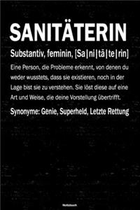 Sanitäterin Notizbuch