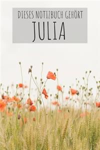 Dieses Notizbuch Gehört Julia