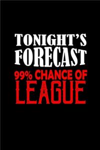 Tonight's forecast. 99% chance of league