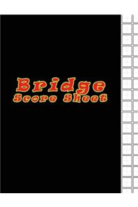 Bridge Score Sheet