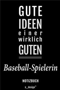 Notizbuch für Baseball-Spieler / Baseball-Spielerin