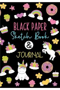 BLACK PAPER Sketch Book & Journal