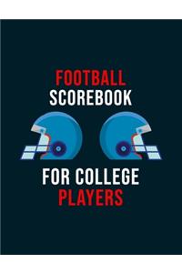 Football Scorebook For College Player