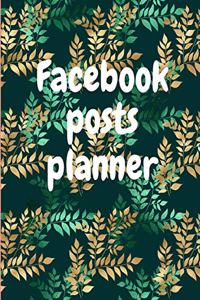 Facebook posts planner