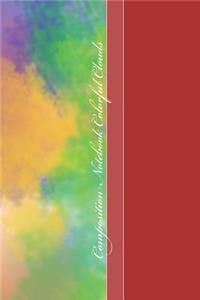 Composition Notebook Colorful Clouds: Cool Colorclouds Pattern 6 X 9 Graph Ruled Paper Notebook, Appreciation, Quote Journal or Diary Unique Inspirational Gift for Friend or Teacher, Beginning or End of School Year, Retirement, Birthday or Gratitud
