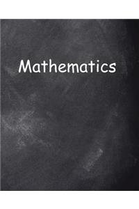 School Composition Book Mathematics Chalkboard Style 200 Pages