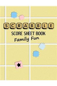 Scrabble Score Sheet Book Family Fun