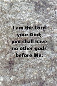 2019 Weekly Planner Religious Theme 1st Commandment Modern Stone