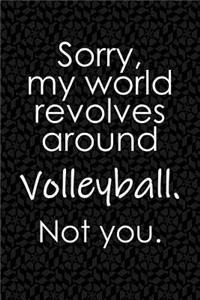 Sorry, My World Revolves Around Volleyball. Not You.