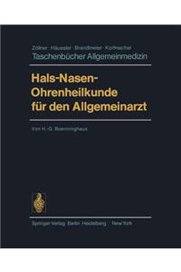 Hals-Nasen-Ohrenheilkunde Fur Den Allgemeinarzt