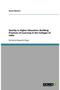 Quality in Higher Education