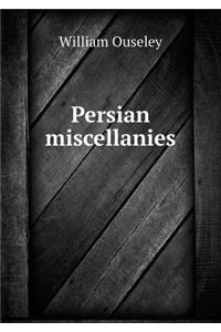 Persian miscellanies