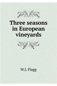 Three seasons in European vineyards