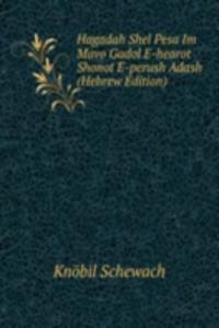 Hagadah Shel Pesa Im Mavo Gadol E-hearot Shonot E-perush Adash (Hebrew Edition)
