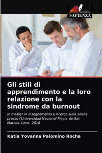 Gli stili di apprendimento e la loro relazione con la sindrome da burnout