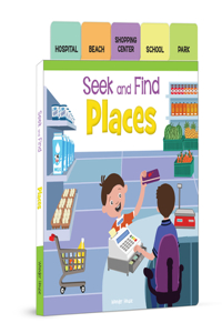 Seek And Find - Places : Early Learning Board Books With Tabs