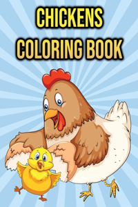 Chickens Coloring Book