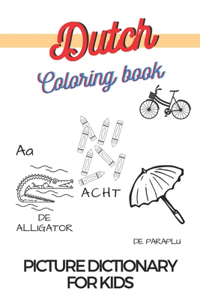 Learn Dutch Coloring Book Picture Dictionary For Children