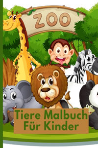 Zoo, Tiere Malbuch Für Kinder