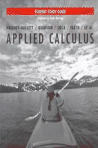 Applied Calculus For Business, Life, And Social Sciences, Student Study Guide