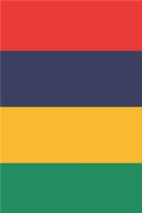 Mauritius Flag Notebook - Mauritian Flag Book - Mauritius Travel Journal