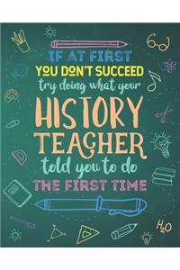 If At First You Don't Succeed Try Doing What Your History Teacher Told You To Do The First Time