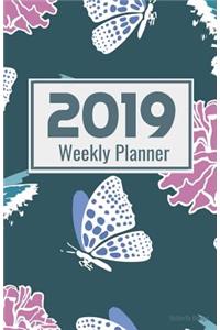 2019 Weekly Planner Butterfly Design
