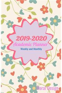 2019-2020 Academic Planner Weekly and Monthly Floral Design