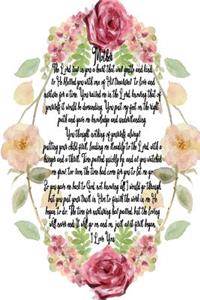 Mother I Love You - Roses Journal