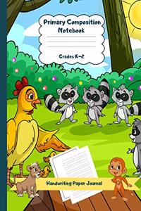 Primary Composition Notebook Grades K-2 Handwriting Paper Journal