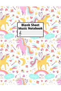 Blank Sheet Music Notebook