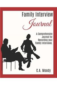Family Interview Journal (Red Edition)