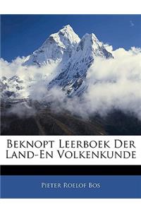 Beknopt Leerboek Der Land-En Volkenkunde