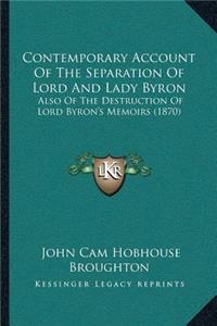 Contemporary Account Of The Separation Of Lord And Lady Byron
