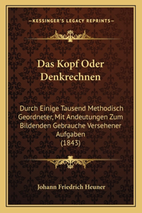 Kopf Oder Denkrechnen