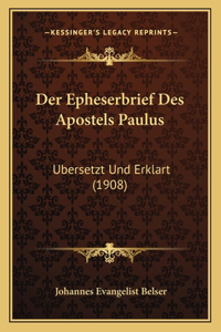 Epheserbrief Des Apostels Paulus