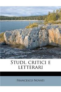 Studi, Critici E Letterari