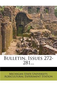 Bulletin, Issues 272-281...