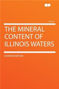 The Mineral Content of Illinois Waters