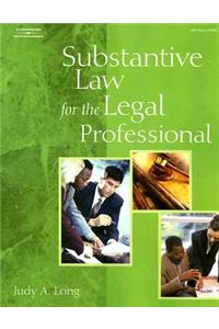 Substantive Law for the Legal Professional