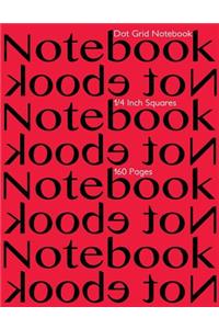 Dot Grid Notebook 1/4 Inch Squares 160 pages