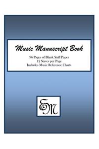 Music Manuscript Book (Blue)