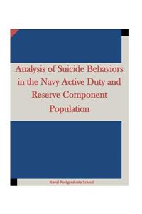 Analysis of Suicide Behaviors in the Navy Active Duty and Reserve Component Population