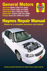 Gm: Chevrolet Malibu 1997-03, Chevrolet Classic 2004-05, Oldsmobile Alero 1999-03, Oldsmobile Cutlass 1997-00 & Pontiac Grand Am 1999-03