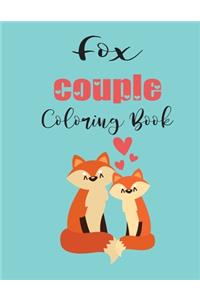 Fox Couple Coloring Book