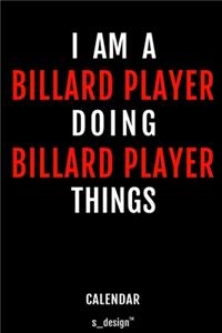 Calendar for Billard Players / Billard Player