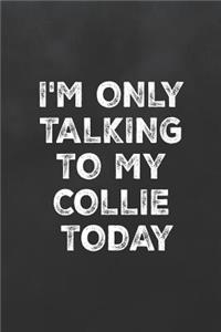 I'm Only Talking to My Collie Today