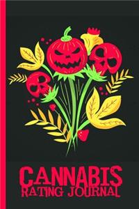 Evil Pumpkin and Skulls Weed Flower Heads