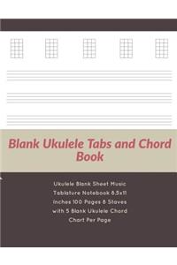 Blank Ukulele Tabs and Chord Book