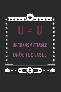 U=u Undetectable Equals Untransmittable HIV AIDS Awareness